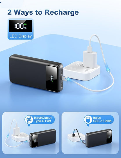 Cargador Portatil Para Celular Iphone Lg Xiaomi ,Bateria Externa Movil 50000Mah